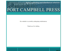 Tablet Screenshot of portcampbellpress.com.au